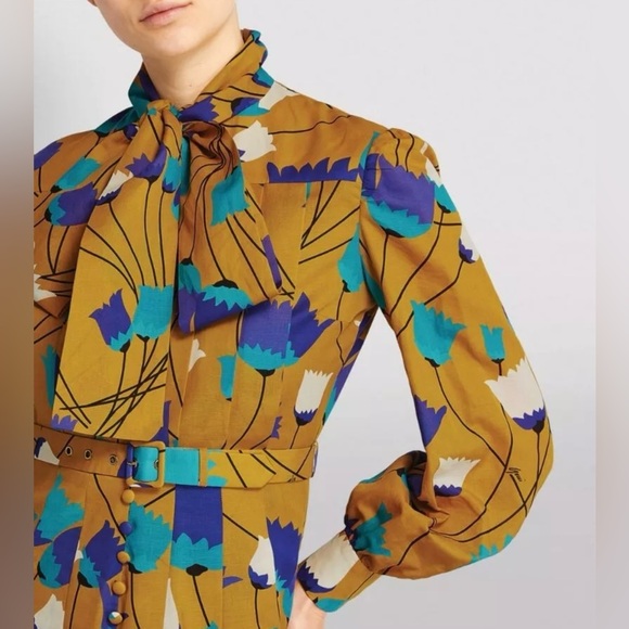 Gucci Tulip Blossom Belted Dress - Picture 2 of 8